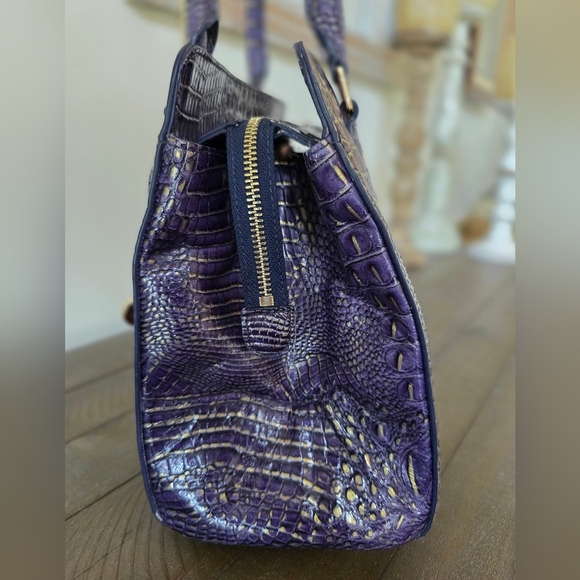 Brahmin Mini Asher Tote- Wallet In Mojave Vineyard Exclusive Embossed Leather - Picture 7 of 16